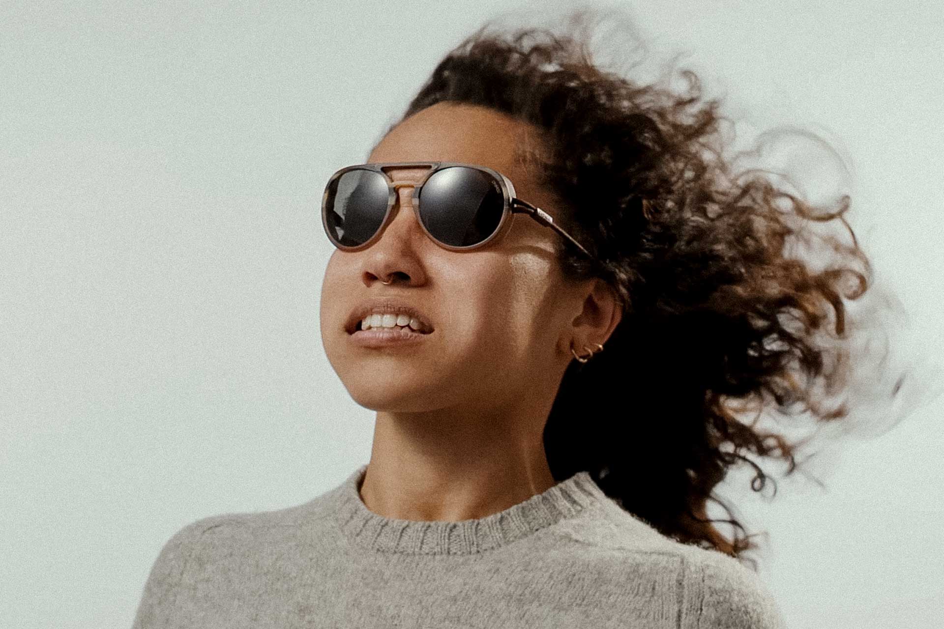 dolomite_slate_brown Ombraz unisex dolomite armless, string sunglasses with cord