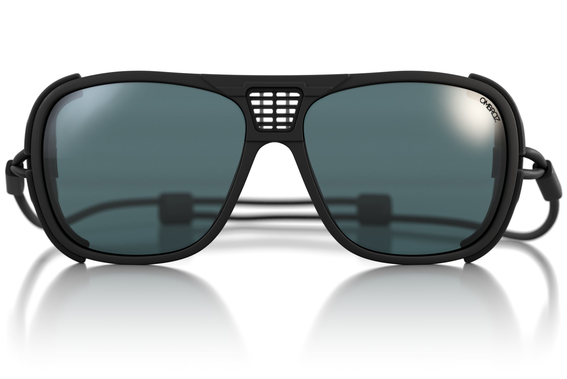 Tortoise_grey Ombraz unisex tortoise grey classic armless sunglasses with strap