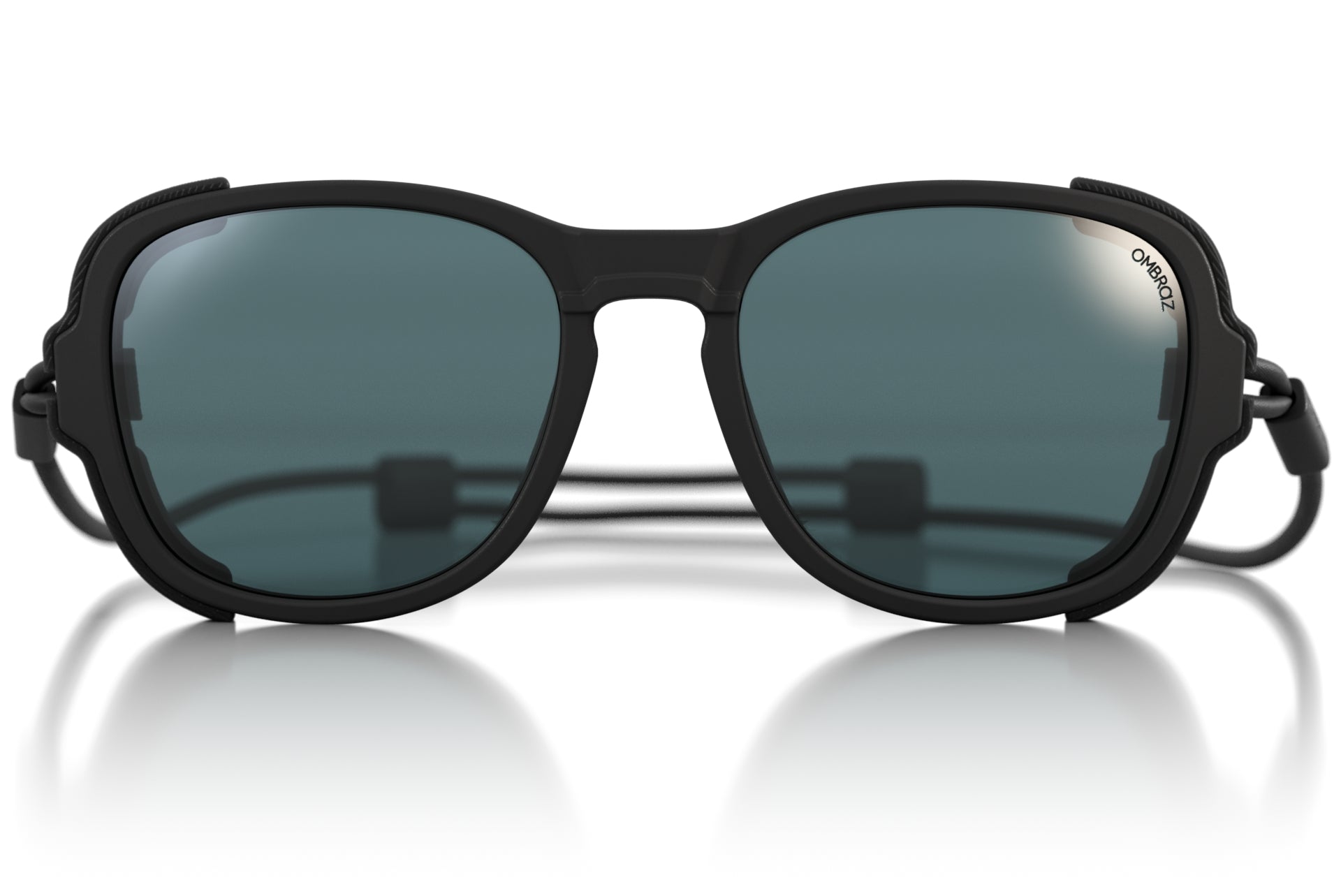 Tortoise_grey Ombraz unisex tortoise grey classic armless sunglasses with strap