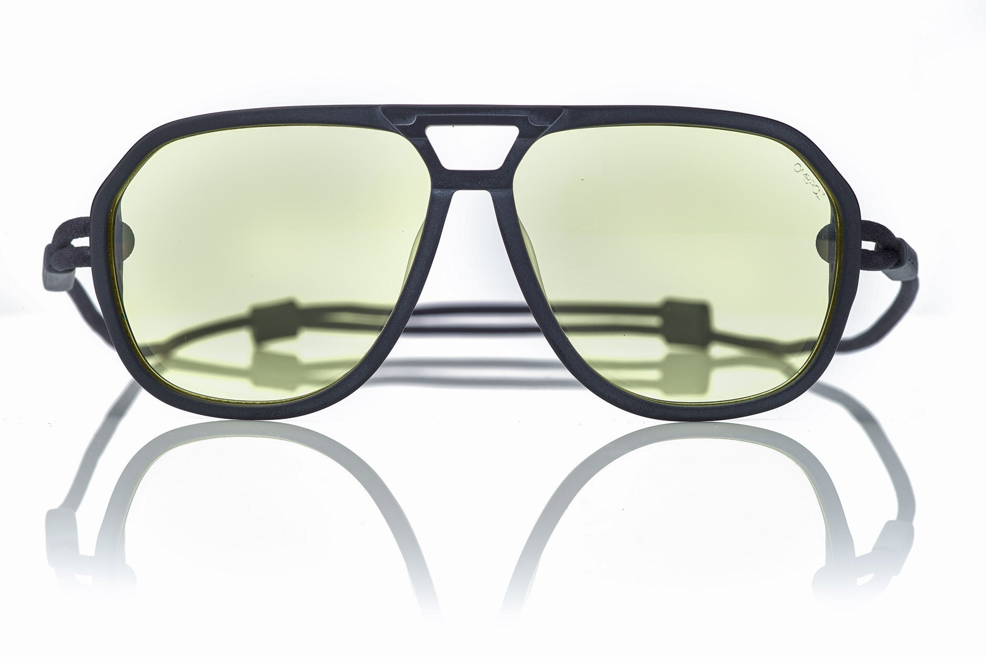 charcoal_blocker Ombraz unisex classic blue blocking armless strap sunglasses