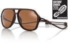 MATTEBROWN_brown Ombraz unisex brown brown classic armless sunglasses with cord, Editors' choice award