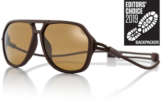 MATTEBROWN_YELLOW Ombraz unisex brown yellow classic armless rope sunglasses, Editors' choice award