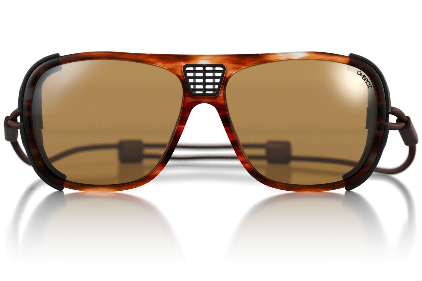 Ember_yellow_shields Ombraz unisex ember yellow leggero armless strap sunglasses with visors