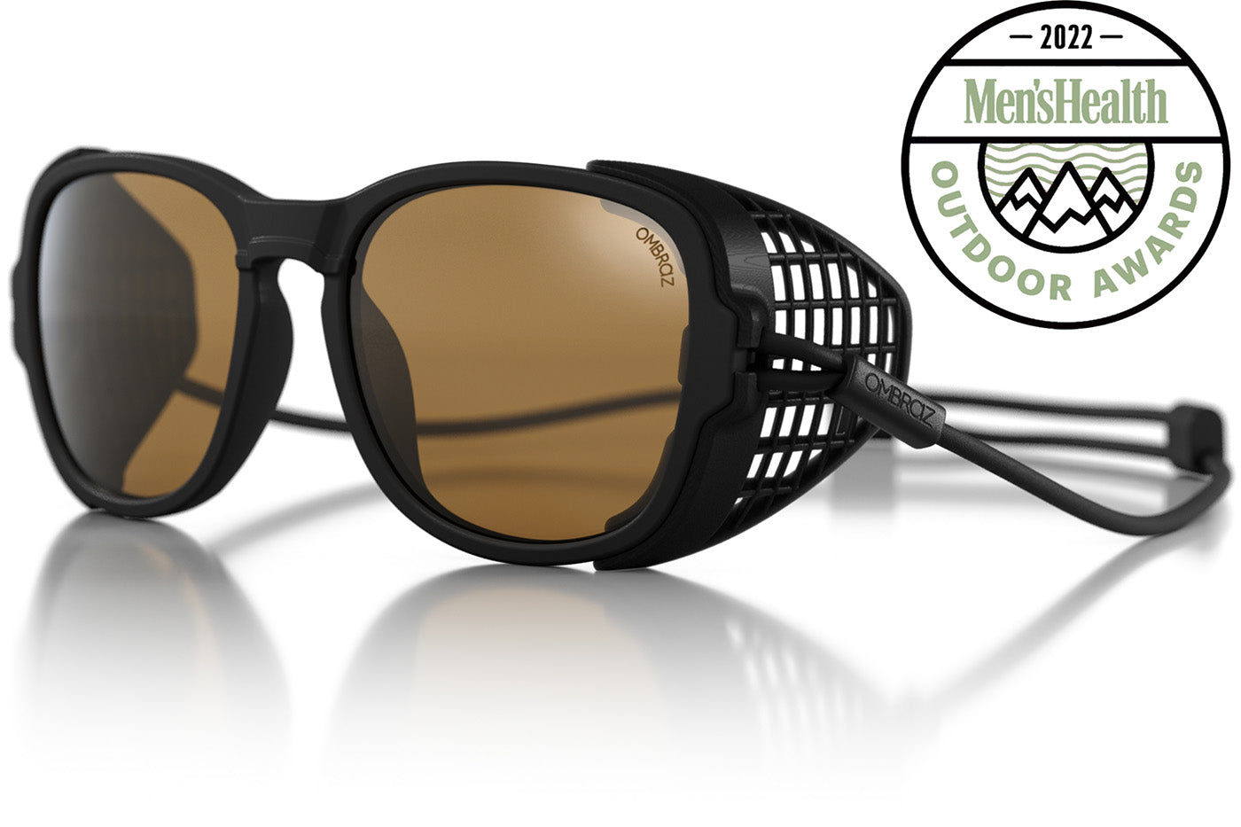 Charcoal_yellow_shields Ombraz unisex charcoal yellow Teton armless string sunglasses