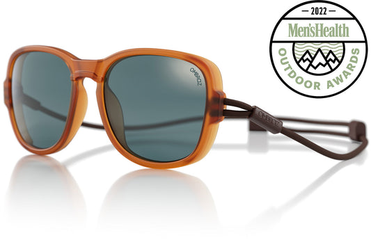 TETON_HONEY_GREY Ombraz unisex honey grey Teton armless sunglasses with cord