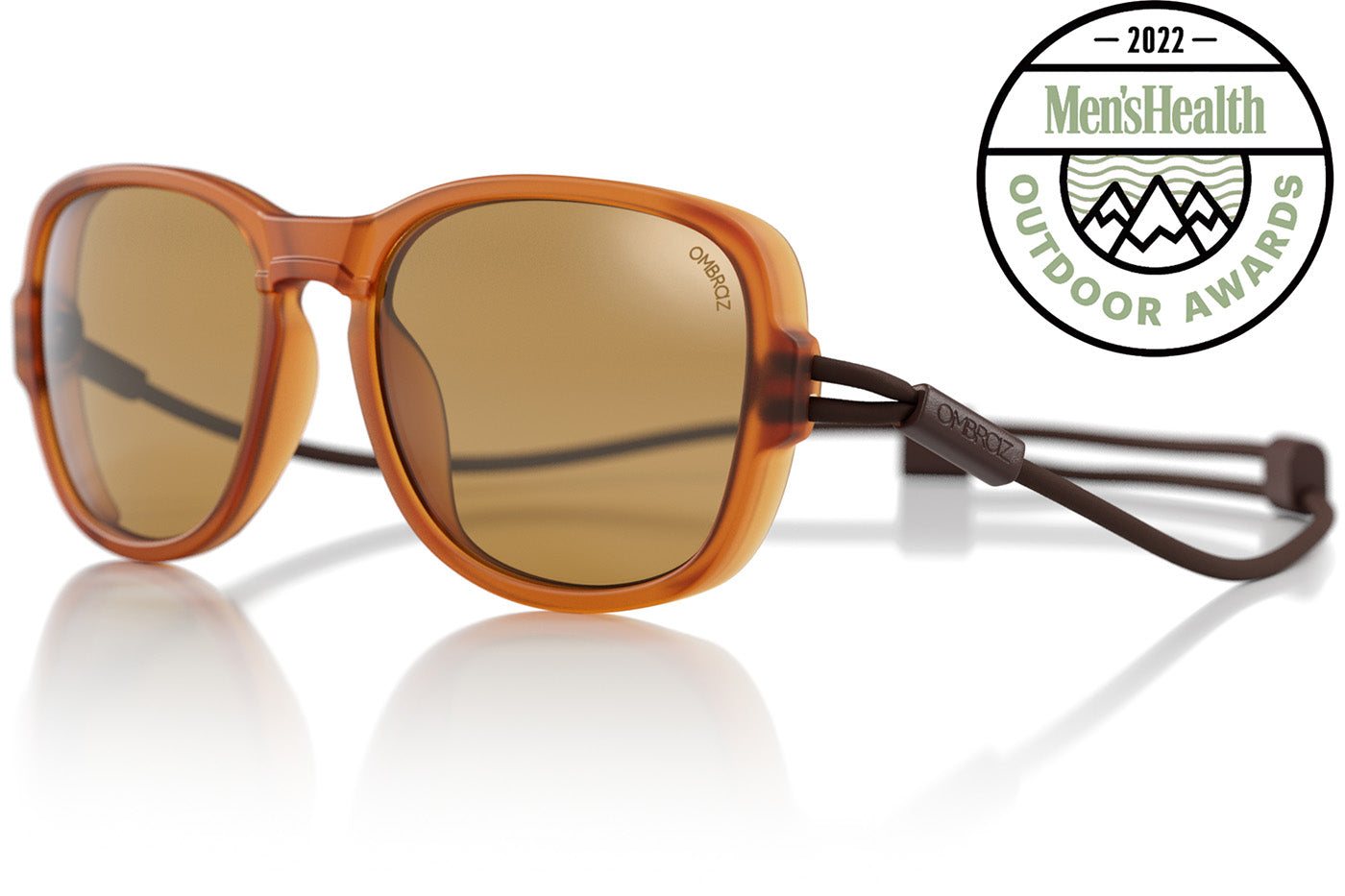 TETON_HONEY_YELLOW Ombraz unisex honey yellow Teton armless sunglasses with strap