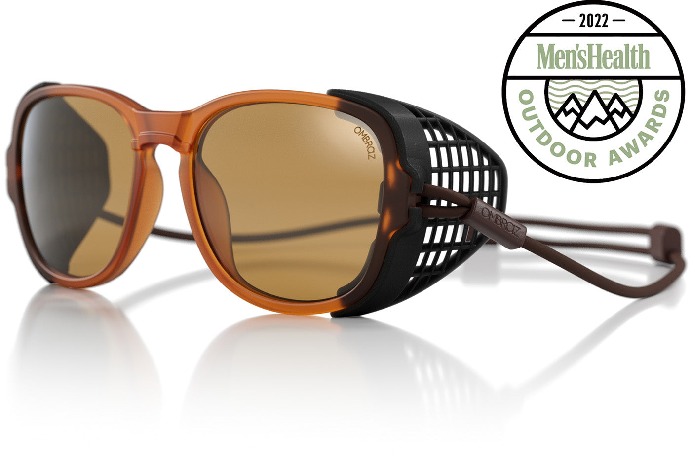 Honey_yellow_shields Ombraz unisex honey yellow Teton armless string sunglasses